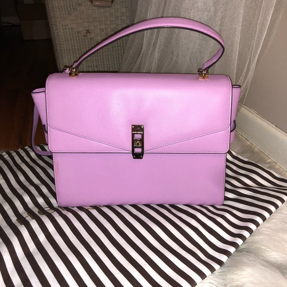 SOLD Henri Bendel Purple Uptown Satchel - Picture 3 of 8